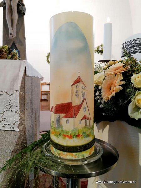 Sängerin Gitarre Musikerin Trauerfeier Verabschiedung Beerdigung Begräbnis Batschuns Innerbraz Kirche