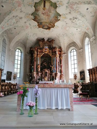 Kirche St. Gallus Bregenz Tauffeier Taufmusik Sängerin Musik Taufe Vorarlberg