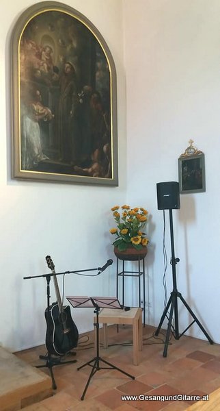 Sängerin Taufe Musik Untermalung Begleitung Kirche Vorarlberg