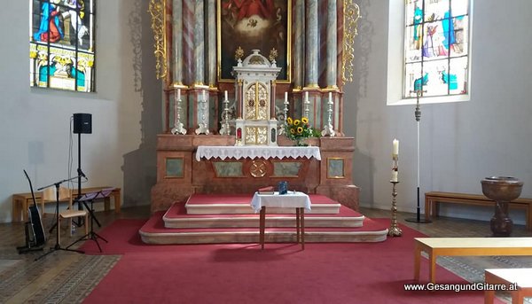 Sängerin Taufe Musik Untermalung Begleitung Kirche Vorarlberg