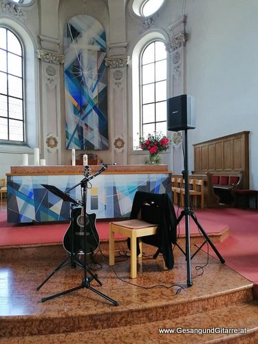 Kirche Koblach Tauffeier Taufmusik Sängerin Musik Taufe Vorarlberg