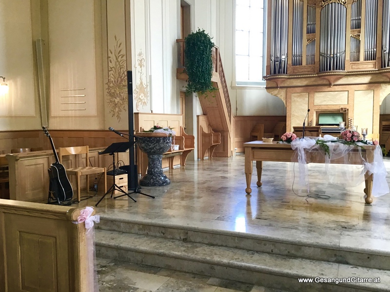 Hochzeit Trauung Schweiz Stein St. Gallen Kirche kirchlich Sängerin Musik