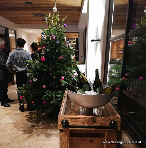 Sängerin Yvonne Brugger Weihnachtsfeier Weihnachtsempfang Weihnachten Musik Vorarlberg Arlberg Schweiz Deutschland